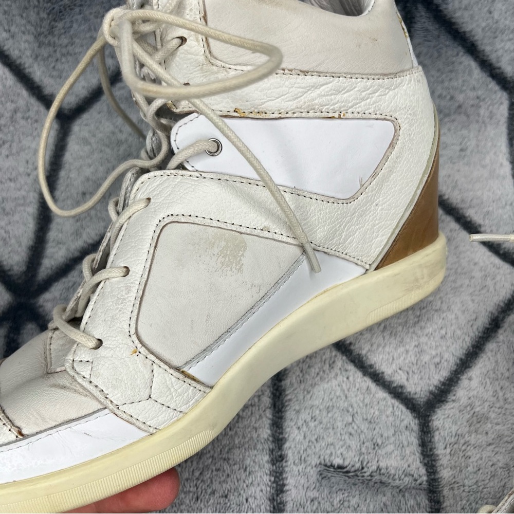 Y-3 by Yohji Yumamoto Sukita II Adidas Leather High Top Wedge Sneakers - Picture 6 of 9